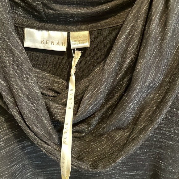 NWT Kenar Raglan Sleeve Cowlneck Sweatshirt Type Dress Large - Picture 2 of 10